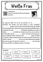 Vorschau - Unterrichtsreihen - Weiße Frau Lückentext mit Wortspeicher Hörverstehen und Suchsel - Seite 1