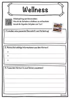 Vorschau - Unterrichtsreihen - Wellness Lückentext mit Wortspeicher Hörverstehen und Suchsel - Seite 3