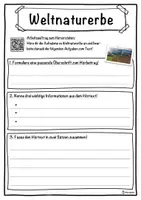 Vorschau - Unterrichtsreihen - Weltnaturerbe Lückentext mit Wortspeicher Hörverstehen und Suchsel - Seite 3