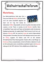 Vorschau - Unterrichtsreihen - Weltwirtschaftsforum Lückentext mit Wortspeicher Hörverstehen und Suchsel - Seite 2