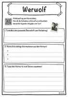 Vorschau - Unterrichtsreihen - Werwolf Lückentext mit Wortspeicher Hörverstehen und Suchsel - Seite 3