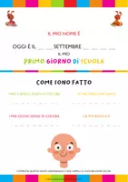 anteprima - Materiale di supporto/inclusione - Libretto "Il mio primo giorno" + Targhette per il banco - Pagina 2
