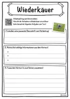 Vorschau - Unterrichtsreihen - Wiederkäuer Lückentext mit Wortspeicher Hörverstehen und Suchsel - Seite 3