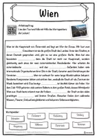 Vorschau - Unterrichtsreihen - Wien Lückentext mit Wortspeicher Hörverstehen und Suchsel - Seite 1