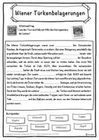 Vorschau - Unterrichtsreihen - Wiener Türkenbelagerungen Lückentext mit Wortspeicher Hörverstehen und Suchsel - Seite 1