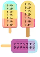 Vorschau - Aufgabenkarten - halbschriftliche Multiplikation - sommerliche Übungsaufgaben - Seite 1