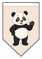 Vorschau - Mal- und Bastelvorlagen - Pandaklasse - Girlande (Klassentier) - Seite 2