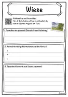 Vorschau - Unterrichtsreihen - Wiese Lückentext mit Wortspeicher Hörverstehen und Suchsel - Seite 3