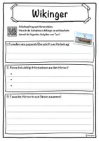 Vorschau - Unterrichtsreihen - Wikinger Lückentext mit Wortspeicher Hörverstehen und Suchsel - Seite 3