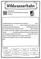Vorschau - Unterrichtsreihen - Wildwasserbahn Lückentext mit Wortspeicher Hörverstehen und Suchsel - Seite 1
