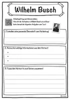 Vorschau - Unterrichtsreihen - Wilhelm Busch Lückentext mit Wortspeicher Hörverstehen und Suchsel - Seite 3