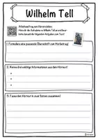 Vorschau - Unterrichtsreihen - Wilhelm Tell Lückentext mit Wortspeicher Hörverstehen und Suchsel - Seite 3