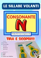 anteprima - Esercizi - LA N VOLANTE- SILLABE NA NE NI NO NU - Pagina di copertina