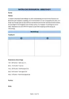 Vorschau - Stundenentwürfe - Arbeitsheft Natürliche Ressourcen (Luft, Boden, Wasser) - Rohstoffe - Seite 1
