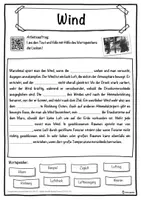 Vorschau - Unterrichtsreihen - Wind Lückentext mit Wortspeicher Hörverstehen und Suchsel - Seite 1