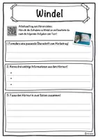 Vorschau - Unterrichtsreihen - Windel Lückentext mit Wortspeicher Hörverstehen und Suchsel - Seite 3