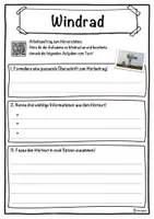 Vorschau - Unterrichtsreihen - Windrad Lückentext mit Wortspeicher Hörverstehen und Suchsel - Seite 3
