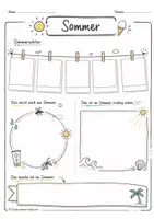 Vorschau - Arbeitsblätter - Materialpaket "Sommer" -Freiarbeit, Deutsch, Vertretung -Sekundarstufe I, über 180 Arbeitsblätter - Seite 2