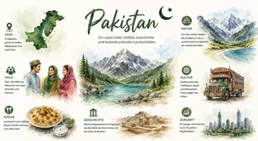 Vorschau - Arbeitsblätter - Arbeitsblätter zum Thema "Pakistan" + Lösung & MP3 + Mindmap + Infografik - Seite 1