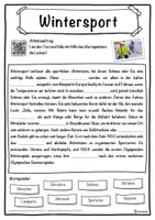 Vorschau - Unterrichtsreihen - Wintersport Lückentext mit Wortspeicher Hörverstehen und Suchsel - Seite 1