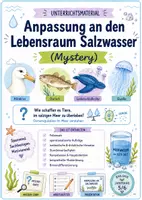 Vorschau - Stundenentwürfe - Wasser: Osmoregulation & Anpassung - Mystery | Naturwissenschaften Klasse 5/6 - Deckblatt