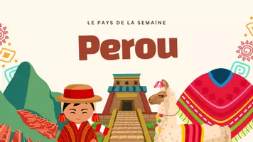 Aperçu - Préparation de séance / Séance complète - Diaporama de présentation du Pérou, Amérique - Page de couverture