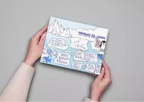 Vorschau - Arbeitsblätter - Anomalien des Wassers (Volumenausdehnung) - Sketchnote/Arbeitsblatt/Poster für das Fach Physik - Deckblatt