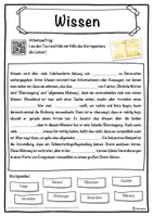 Vorschau - Unterrichtsreihen - Wissen Lückentext mit Wortspeicher Hörverstehen und Suchsel - Seite 1