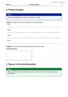 Vorschau - Arbeitsblätter - Arbeitsheft Koordinatensystem - Seite 2