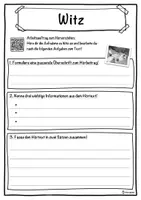 Vorschau - Unterrichtsreihen - Witz Lückentext mit Wortspeicher Hörverstehen und Suchsel - Seite 3