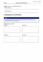 Vorschau - Arbeitsblätter - Arbeitsheft Rechnen mit natürlichen Zahlen - Seite 1