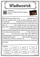 Vorschau - Unterrichtsreihen - Wladiwostok Lückentext mit Wortspeicher Hörverstehen und Suchsel - Seite 1