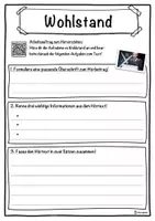 Vorschau - Unterrichtsreihen - Wohlstand Lückentext mit Wortspeicher Hörverstehen und Suchsel - Seite 3