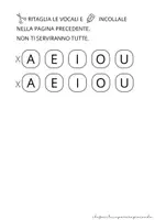 anteprima - Compiti in classe/Test - VERIFICA – LE VOCALI – CLASSE PRIMA - Pagina 3