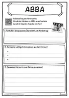 Vorschau - Unterrichtsreihen - ABBA Lückentext mit Wortspeicher Hörverstehen und Suchsel - Seite 3