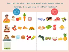 Vista previa - Juegos / Gamificación - Likes and Dislikes with Food Vocabulary - Portada