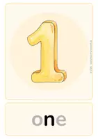 Vorschau - Bildkarten - Bildkarten NUMBERS 1–12 | Englisch Grundschule | mit & ohne Brick Words - Seite 3