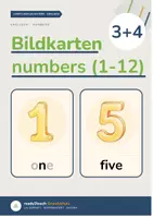 Vorschau - Bildkarten - Bildkarten NUMBERS 1–12 | Englisch Grundschule | mit & ohne Brick Words - Deckblatt