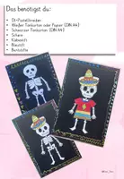 Vorschau - Mal- und Bastelvorlagen - Kunst: Kunstprojekt Día de los Muertos – Bunte Skelette mit Anleitung & Malvorlagen (Klasse 1, 2, 3, 4, 5, 6, auch fachfremd) - Seite 2