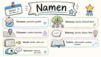Vorschau - Arbeitsblätter - Arbeitsblatt "Name" + Onlineübung & MP3 + Infografik - Seite 1