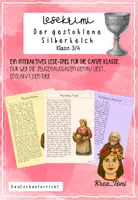 Vorschau - Arbeitsblätter - Lesekrimi Mittelalter – Der gestohlene Silberkelch | Detektivspiel zum genauen Lesen (Klasse 3–4) - Deckblatt