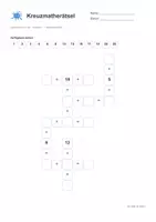 Vorschau - Arbeitsblätter - Kreuzmatherätsel - Addition - Zahlenraum 1-20 - Seite 2