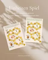 Vorschau - Spiele - Einheiten-Wabenspiel – Längen, Flächen, Volumen umrechnen - Deckblatt