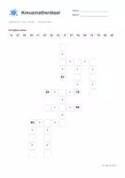 Vorschau - Arbeitsblätter - Kreuzmatherätsel - Addition - Zahlenraum 1-100 - Seite 2
