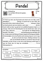 Vorschau - Unterrichtsreihen - Pendel Lückentext mit Wortspeicher Hörverstehen und Suchsel - Seite 1