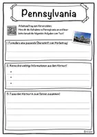 Vorschau - Unterrichtsreihen - Pennsylvania Lückentext mit Wortspeicher Hörverstehen und Suchsel - Seite 3