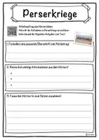Vorschau - Unterrichtsreihen - Perserkriege Lückentext mit Wortspeicher Hörverstehen und Suchsel - Seite 3
