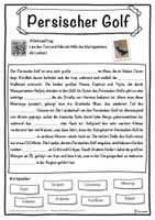 Vorschau - Unterrichtsreihen - Persischer Golf Lückentext mit Wortspeicher Hörverstehen und Suchsel - Seite 1