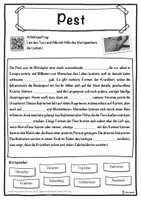 Vorschau - Unterrichtsreihen - Pest Lückentext mit Wortspeicher Hörverstehen und Suchsel - Seite 1