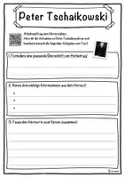 Vorschau - Unterrichtsreihen - Peter Tschaikowski Lückentext mit Wortspeicher Hörverstehen und Suchsel - Seite 3